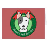 Natal de bull terrier cartoes