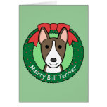 Natal de bull terrier cartoes
