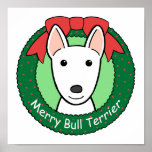 Natal de bull terrier posteres