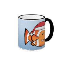 Natal de Kawaii Clownfish Caneca