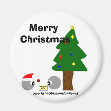 Natal do design do copo dos átomos, Feliz Natal, c Imã