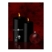 Natal gótico - cartão cartões postais