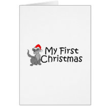 Natal meu primeiro Natal (gatinho) Cartoes