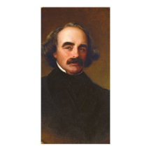 Nathaniel Hawthorne por Emanuel Gottlieb Leutze Cartão Com Foto Personalizado