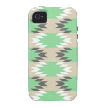 Nativo americano cinzento verde tribal asteca de A
