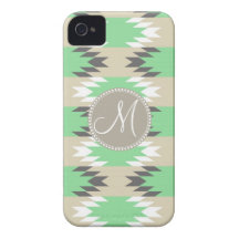 Nativo americano tribal asteca de Andes do monogra iPhone 4 Capas