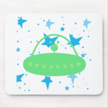 Navio de espaço estrangeiro mousepad
