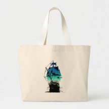 Navio de navigação clássico bolsa de lona