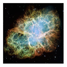 Nebulosa de caranguejo fotoesculturas