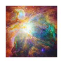 Nebulosa de Orion (telescópios de Hubble & de Spit Impressão De Canvas Esticada