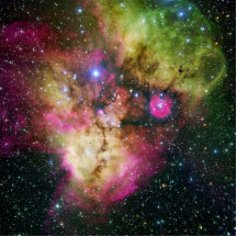 Nebulosa NGC 2467 do conjunto de estrela Foto Escultura