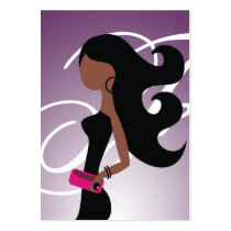 Negócio Sassy do Fashionista do afro-americano 311 cartões-de-visita
