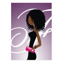 Negócio Sassy do Fashionista do afro-americano 311 cartões-de-visita