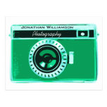 Negócio verde retro da fotografia da câmera de Sea Cartao Postal