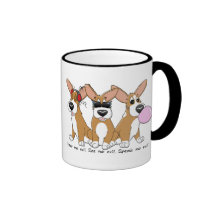 Nenhuma caneca má do trio do Corgi
