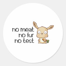 Nenhuma carne nenhuma pele nenhum teste adesivo redondo