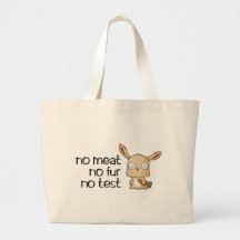 Nenhuma carne nenhuma pele nenhum teste bolsa para compras