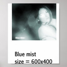 Névoa azul pôsteres