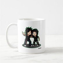 Nikki and DJ chibis mug Canecas