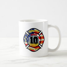 No. 10 da estação do departamento dos bombeiros de canecas