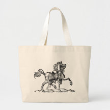 No. 3 do cavalo do renascimento na sacola bolsas para compras