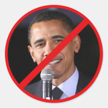 NOBAMA ADESIVO REDONDO