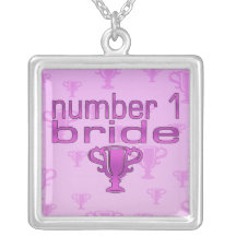Noiva do número 1 colares personalizados
