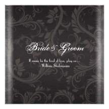 Noivado branco preto elegante do casamento convites