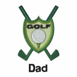 Nome personalizado emblema do clube de golfe camisa polo