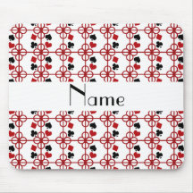 Nome personalizado póquer mousepads