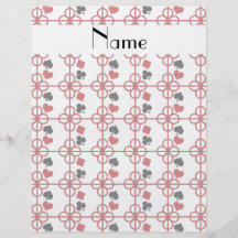 Nome personalizado póquer panfleto coloridos