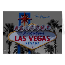 Nós Eloped!  Cartão de Las Vegas