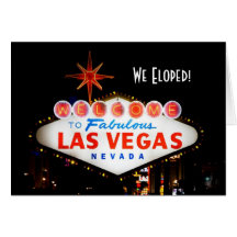 Nós Eloped! Cartão de Las Vegas