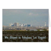 Nós Eloped em Las Vegas fabuloso! Cartão