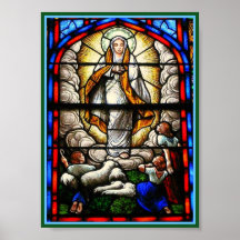 Nossa Senhora Vitral Poster