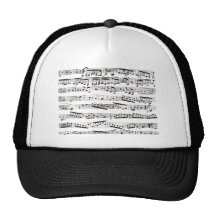 Notas musicais preto e branco bones
