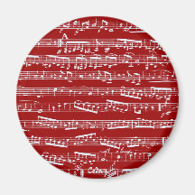 Notas vermelhas da música imas