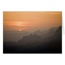 Note Card_Sunset, Grand Canyon Cartão
