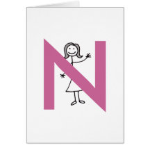 Notecards inicial de cabelo de prata cartoes
