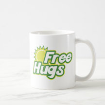 Novidade livre dos abraços caneca