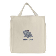 Novo papai - menino bolsa de lona