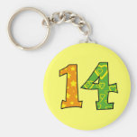 Número 14 chaveiros