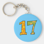 Número 17 chaveiro