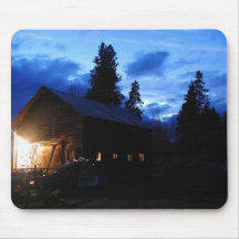 Nuvens dos celeiros da noite mousepad