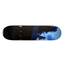Nuvens dos celeiros da noite skates personalizados