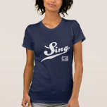 O 5:19 de Ephesians canta o t-shirt das mulheres