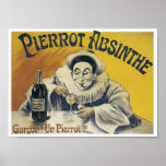 O absinto de Pierrot Posters