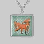 O âmbar do vintage Foxes a colar colares