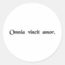O amor conquista todos adesivos em formato redondos