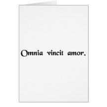 O amor conquista todos cartão